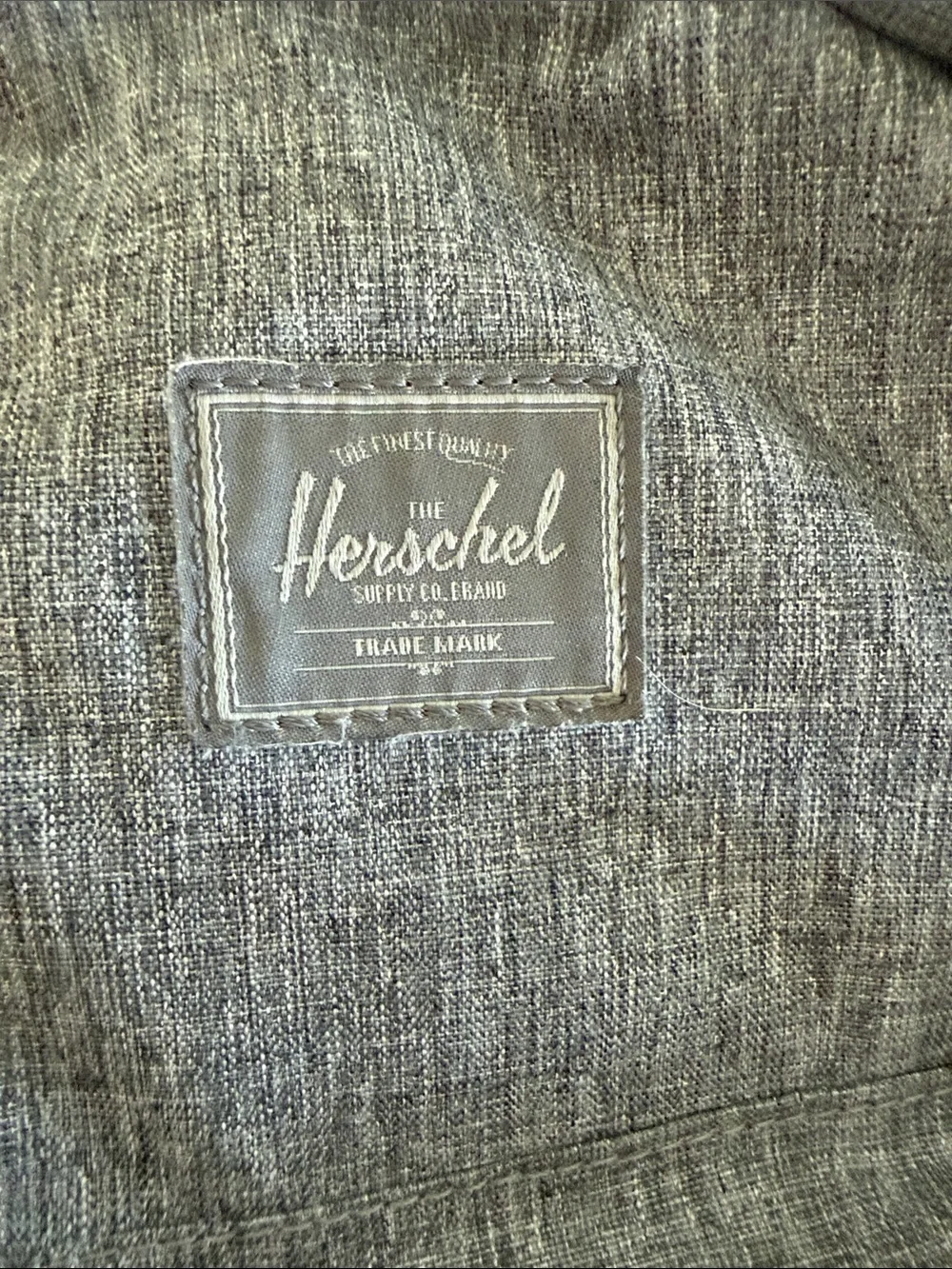 Herschel Supply Company Gray Textured Mini Backpack with Brass Zipper